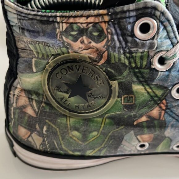 CONVERSE DC Comics Green Arrow Hi Top Sneakers - Picture 4 of 12